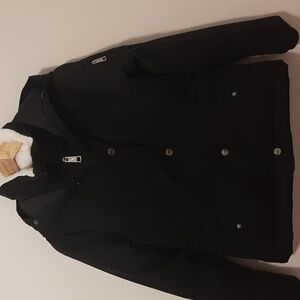 Hollister down jacket black size medium